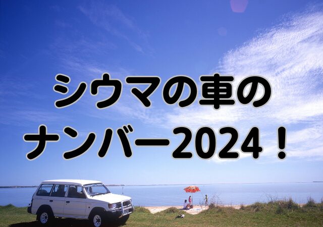 シウマ,車のナンバー,2024